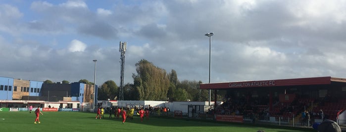 The War Memorial Sports Ground (Carshalton Athletic FC) is one of Ryman Premier League Football Grounds 2011/12.
