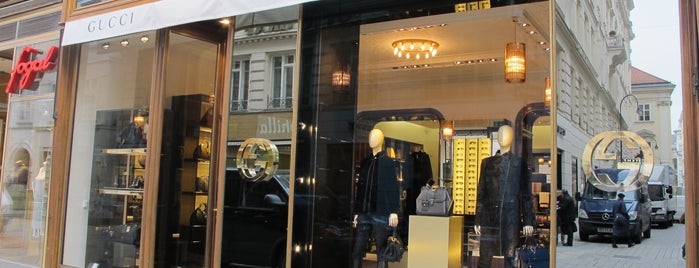 Gucci is one of Luxurious shopping in Vienna's old city.