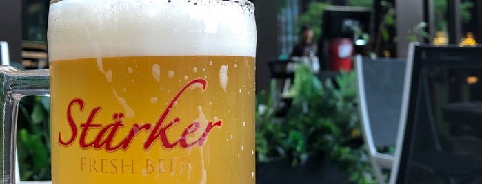 Stärker Frisches Bier is one of Singapore food.