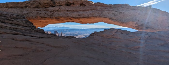 Mesa Arch is one of National Parks Itinerary.