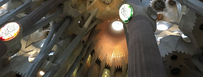 The Basilica of the Sagrada Familia is one of Barcelona.