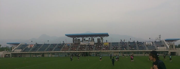 Iwagin Stadium is one of Jリーグスタジアム.