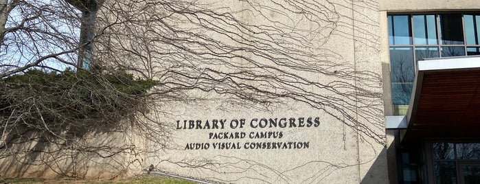 Packard Campus - Library of Congress AV Conservation Library is one of New Edit List.