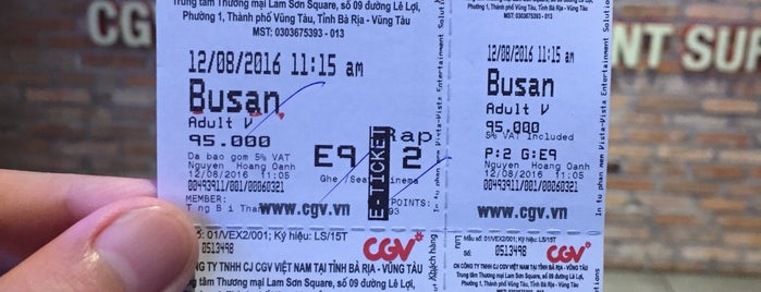 CGV Cinemas Lam Sơn Square - Vũng Tàu is one of WIFI.