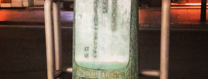 石川啄木歌碑 is one of 銀座文化碑.