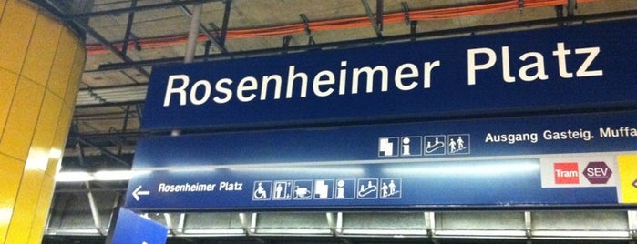 S Rosenheimer Platz is one of München S-Bahnlinie 7.