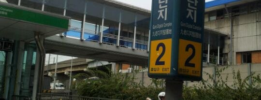 クロ·デジタルダンジ駅 is one of Subway Stations in Seoul(line1~4 & DX).