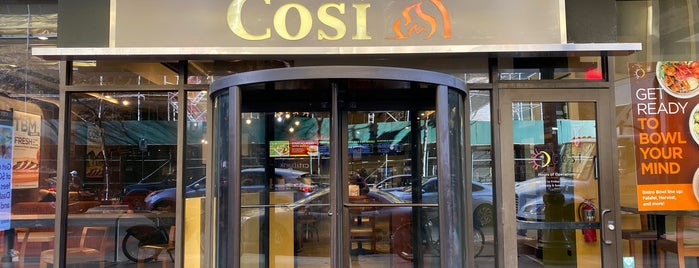 Cosi is one of Frequent stops.