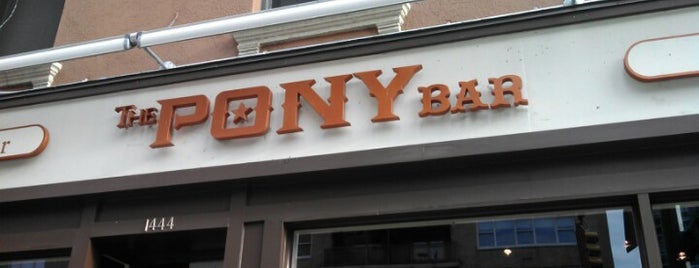 The Pony Bar is one of us of a.