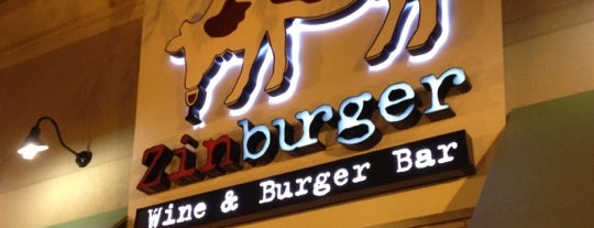 Zinburger Wine & Burger Bar is one of Tempat yang Disukai Brendon.