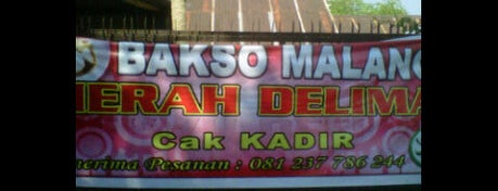 Bakso Malang "Cak Kadir" is one of t4 mkn bakso.