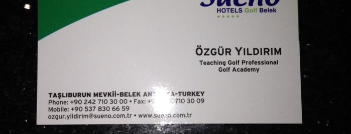 Sueno Golf Club is one of P.O.Box: MOSCOW'un Beğendiği Mekanlar.