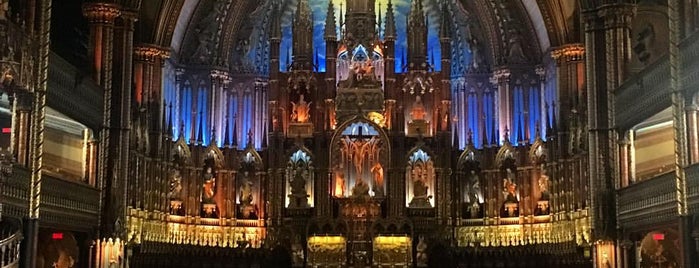 Notre-Dame Basilica of Montréal is one of Montreal.