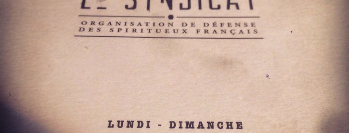 Le Syndicat is one of Cocktail & Bar in Paris.