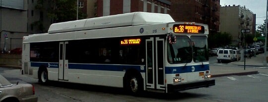MTA MaBSTOA Bus at E. Tremont Ave & Grand Concourse: (Bx1, Bx2, Bx36, BxM4) is one of Edit.