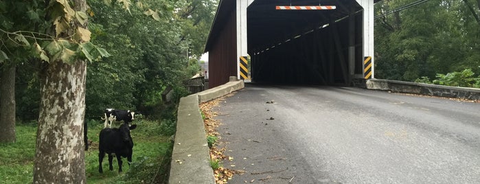 Leaman Place Covered Bridge is one of York county area.