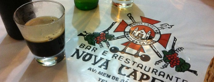 Nova Capela is one of Rio - bares e restaurantes.