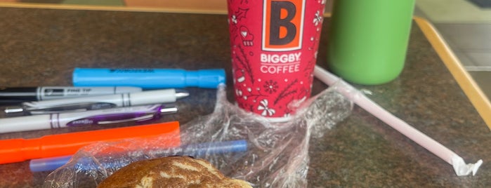 Biggby Coffee is one of place I can go to while am out.