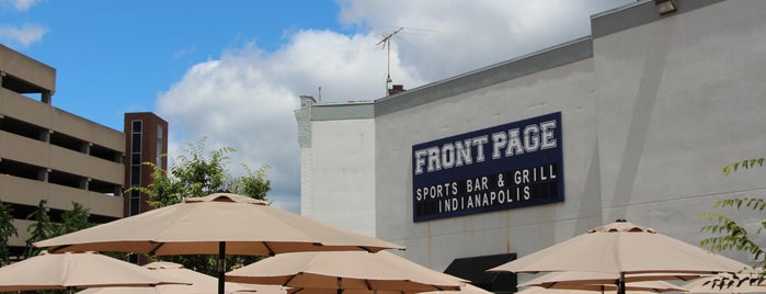 Front Page Sports Bar & Grill is one of Downtown Indy Nightlife.