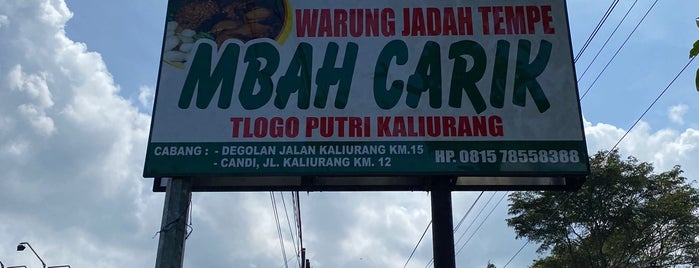 Jadah Tempe "Mbah Carik" is one of Yogyakarta.