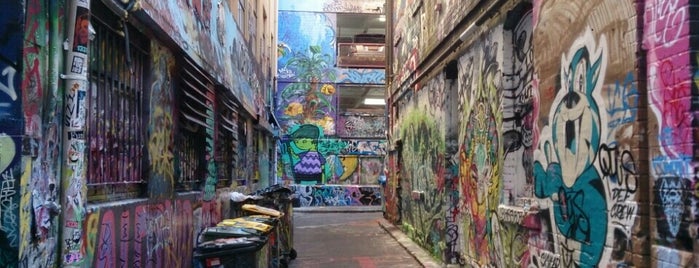 Hosier Lane is one of Melbourne.