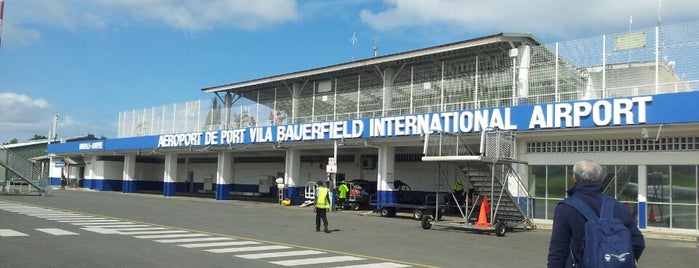 Bauerfield International Airport (VLI) is one of Tempat yang Disukai Trevor.