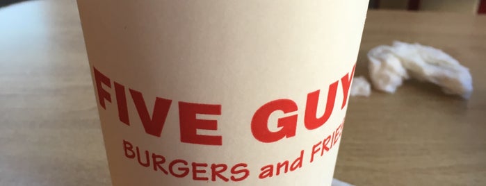 Five Guys Burgers & Fries is one of Favorite Food.