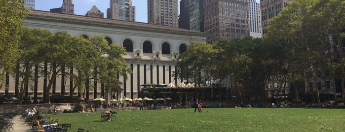 Bryant Park is one of Sam's New York.