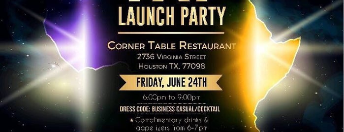 Corner Table is one of Houston spots.