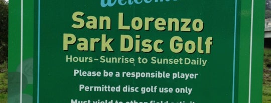 San Lorenzo Park Disc Golf Course is one of Top Picks for Disc Golf Courses.