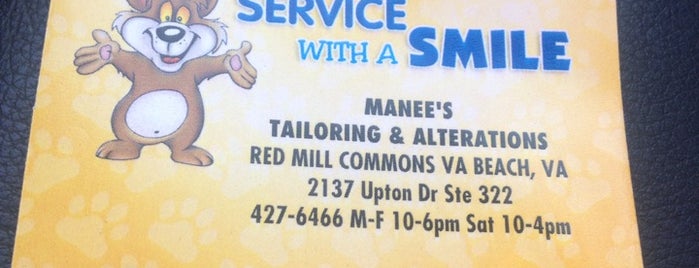 Manee's Tailoring & Alterations is one of Beth'in Beğendiği Mekanlar.