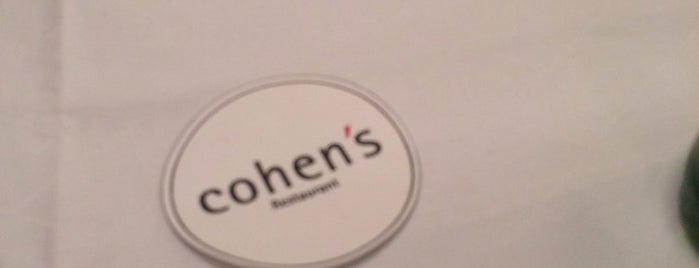 Cohen's is one of Dinner.