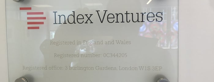 Index Ventures is one of Lugares favoritos de Pat.