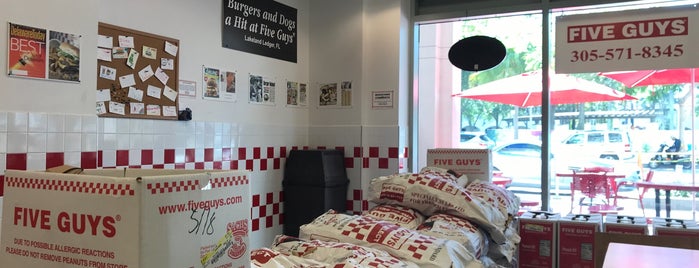 Five Guys is one of south beach food.
