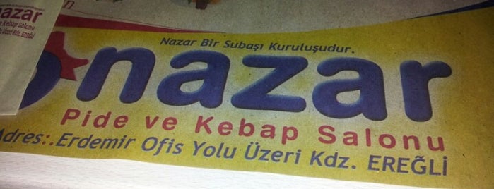 Nazar Pide ve Kebap Salonu is one of สถานที่ที่ Yusuf Kaan ถูกใจ.