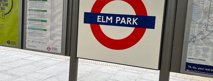 Elm Park London Underground Station is one of Near home.