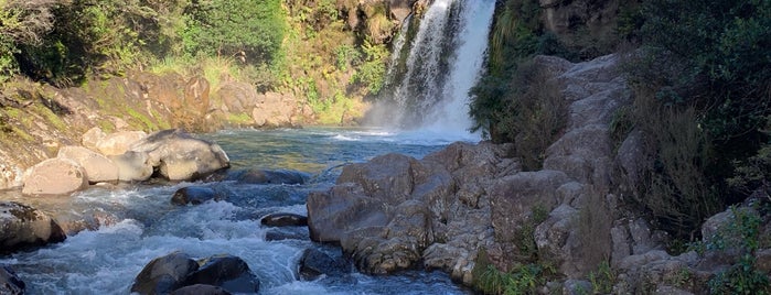 Taranaki Falls is one of Orte, die Marc gefallen.