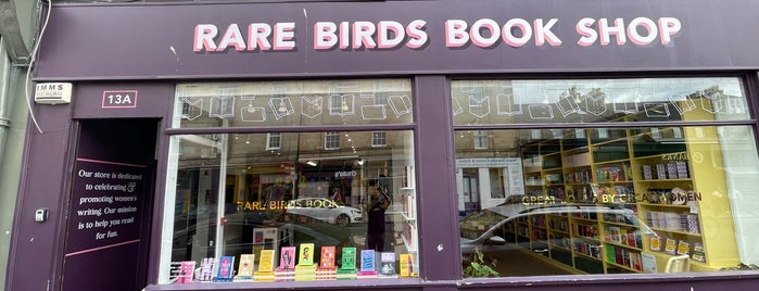 Rare Bird Books is one of Edinburgh.
