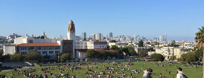 Mission Dolores Park is one of SF for friends.