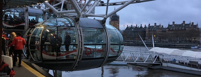 The London Eye is one of Lieux qui ont plu à Y.