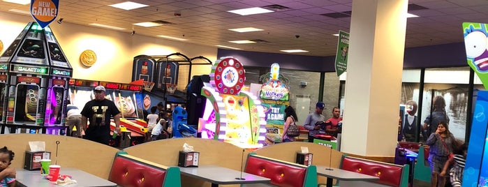 Chuck E. Cheese is one of favs.