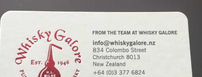 Whisky Galore is one of New Zealand.
