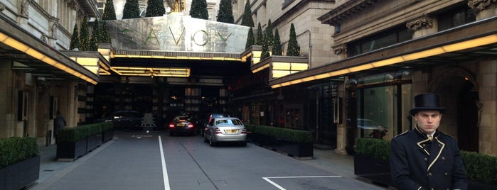 The Savoy Hotel is one of London.