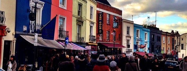 Portobello Road Market is one of Notting Hill, London.