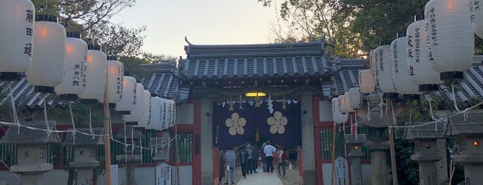 Sata Tenjingu Shrine is one of 大阪みどりの百選.