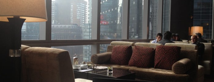 The Lobby Lounge at Mandarin Oriental, New York is one of New York City Rooftop Bucket List.