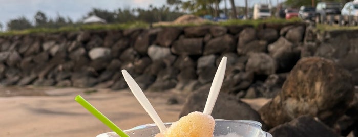 Aoki's Shave Ice is one of North Shore Favs.