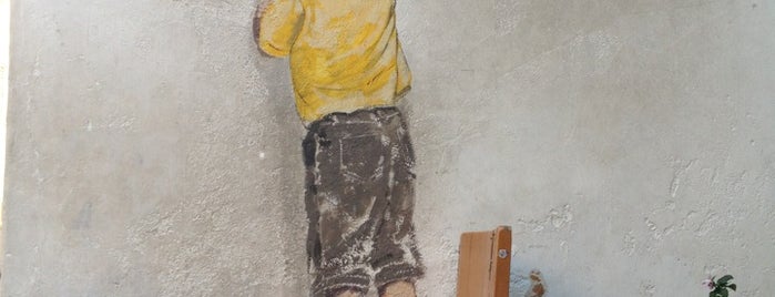 Penang Street Art : Boy on Chair is one of Penang, Malaysia.