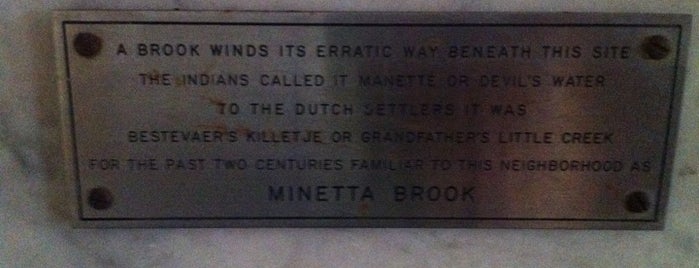Minetta Brook Tube is one of Strange Places and Oddities in NYC.
