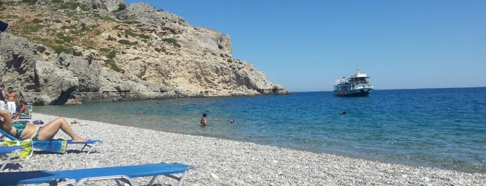 Traganou Beach is one of Greece. Rhodes.